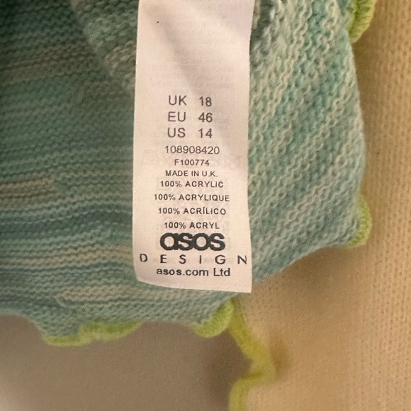 ASOS Design - Multicolor Abstract Pattern Sweater. - Picture 3 of 3